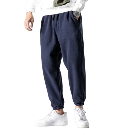 Men's Winter Fleece Straight Sweatpants-Legletic