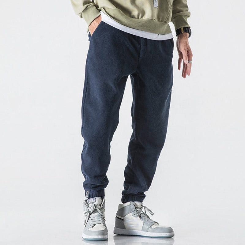 Men's Winter Fleece Straight Sweatpants-Legletic