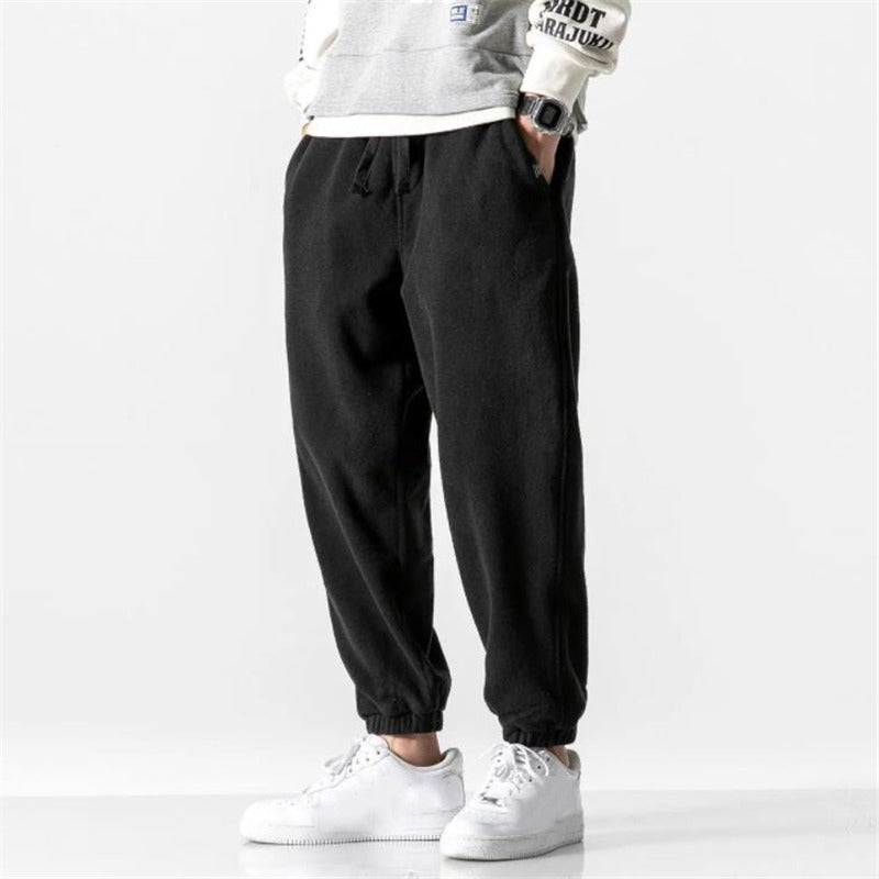 Men's Winter Fleece Straight Sweatpants-Legletic