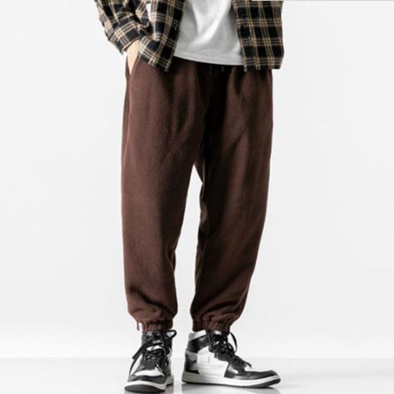 Men's Winter Fleece Straight Sweatpants-Legletic