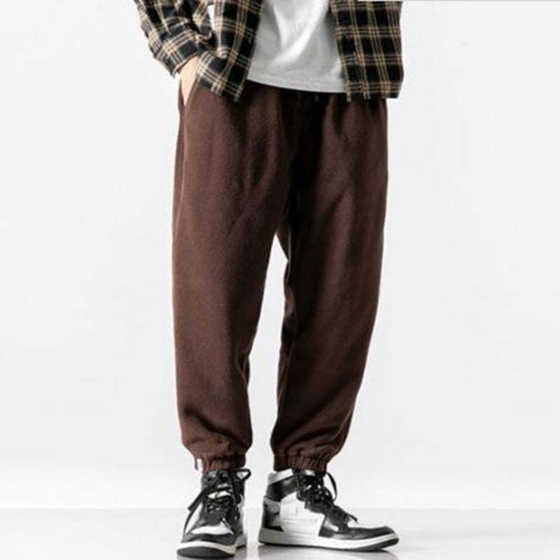 Men's Winter Fleece Straight Sweatpants-Legletic