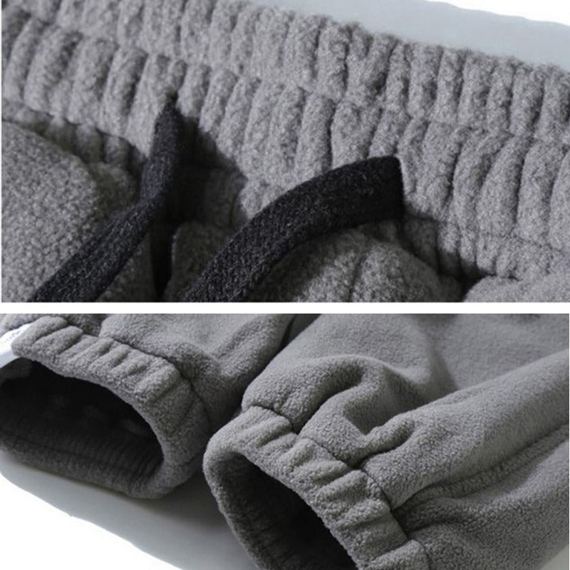 Men's Winter Fleece Straight Sweatpants-Legletic