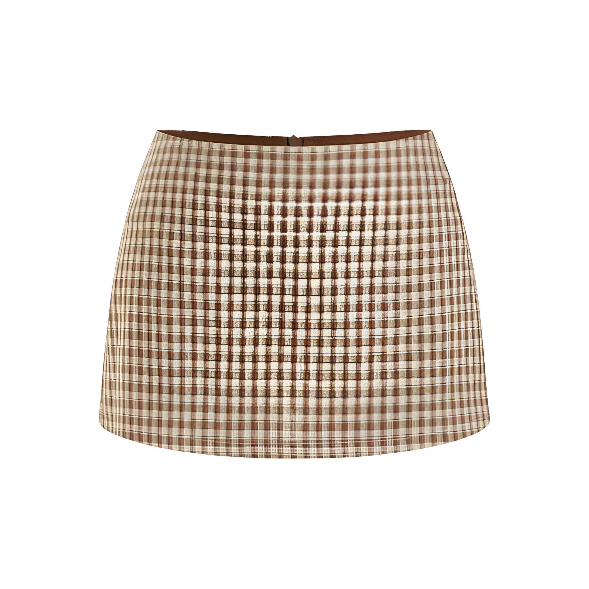 Low Rise Fitted Mini Skort With Split Hem For Women
