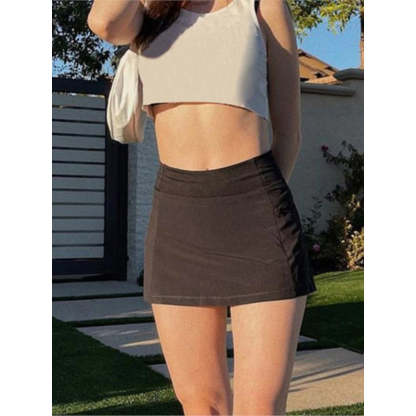 High Waist Punk Style Micro Skirt-Legletic