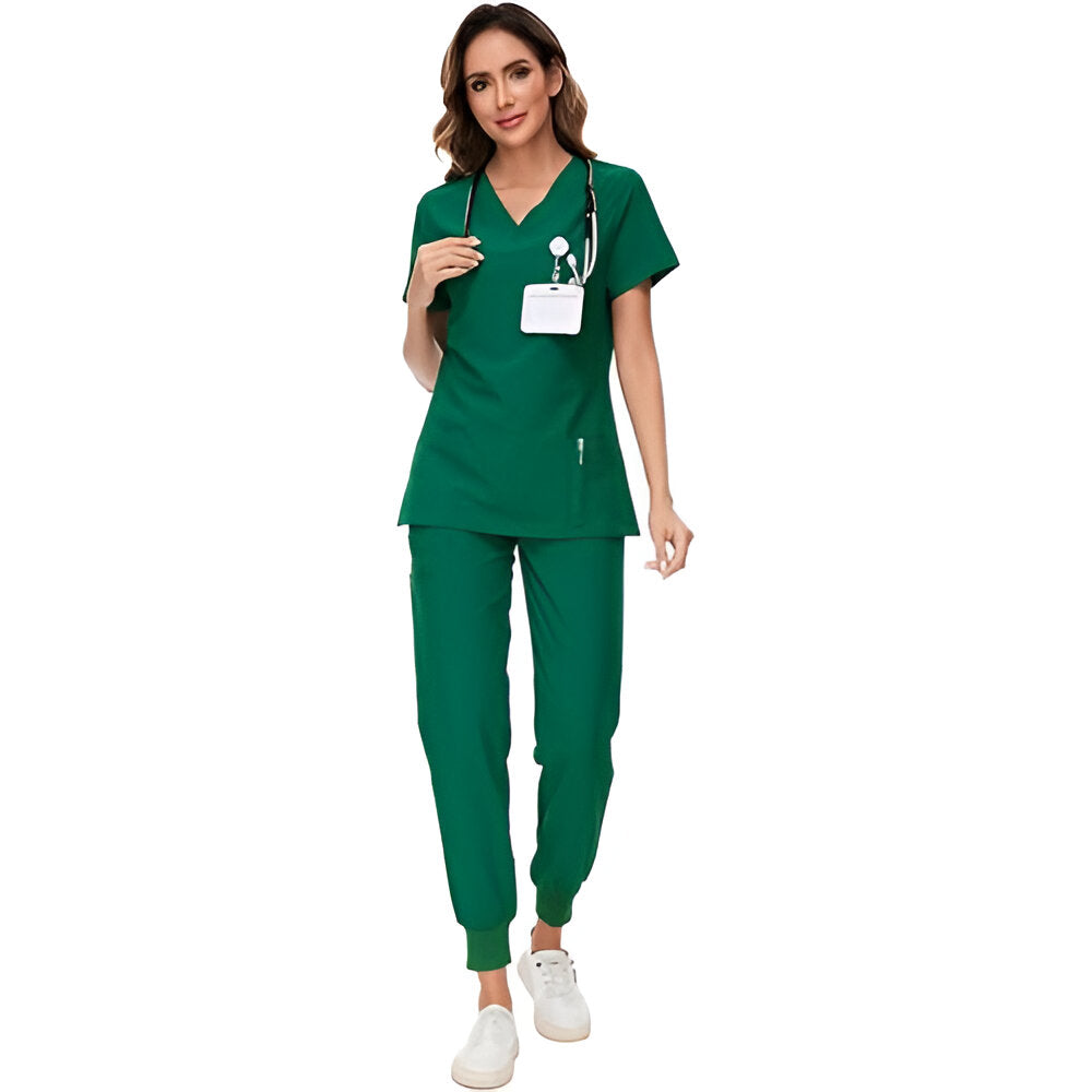 Lightweight Scrub Suit With Jogger Pants-Legletic