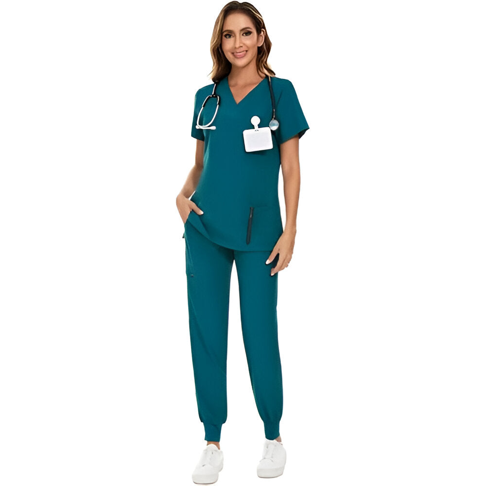 Lightweight Scrub Suit With Jogger Pants-Legletic