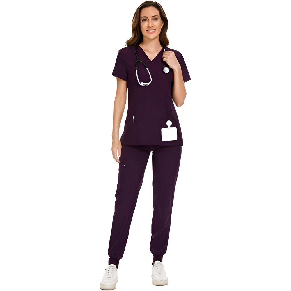 Lightweight Scrub Suit With Jogger Pants-Legletic