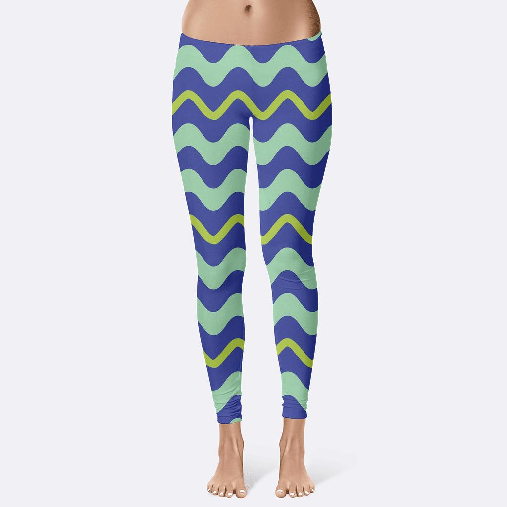 Sinewave Line Pack personalized print leggings