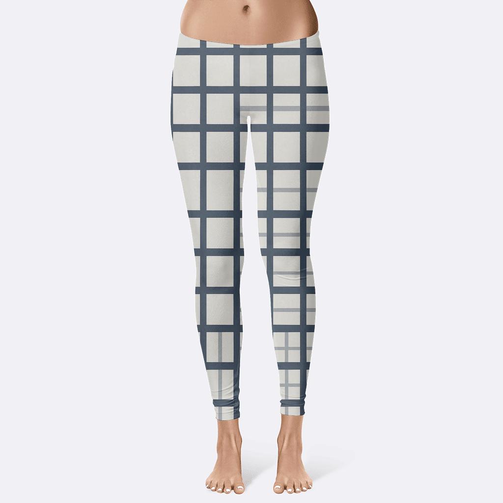 Orthogonal Crosshatch Study high-waist leggings