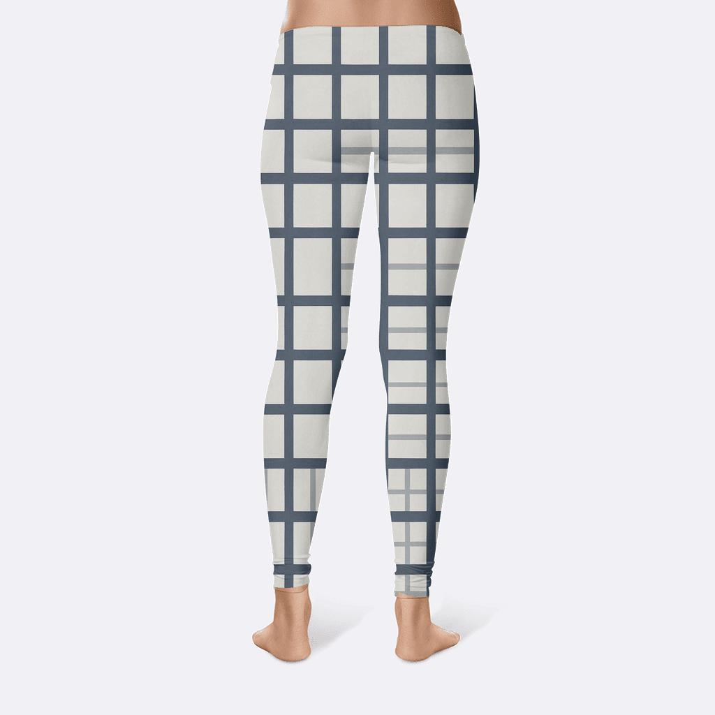 Orthogonal Crosshatch Study high-waist leggings
