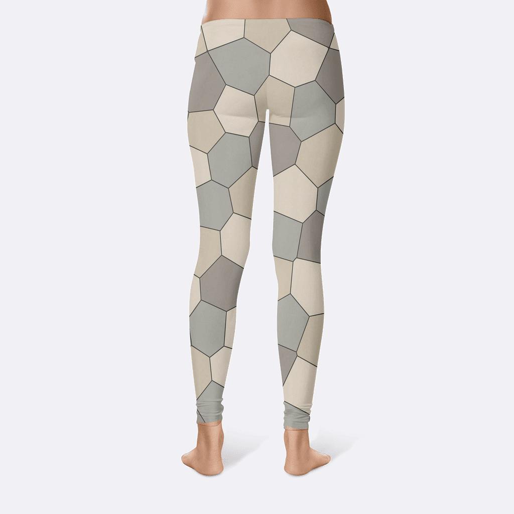 Irregular Polygon Mosaic personalized print leggings