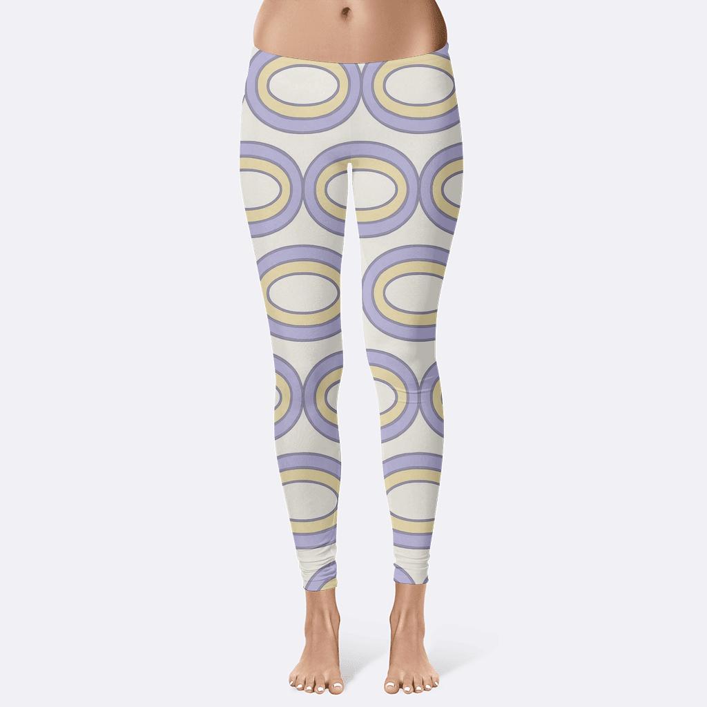 Concentric Loop Chain personalized print leggings
