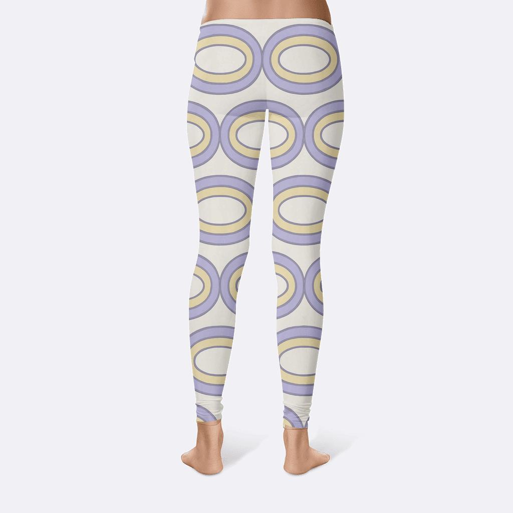 Concentric Loop Chain personalized print leggings