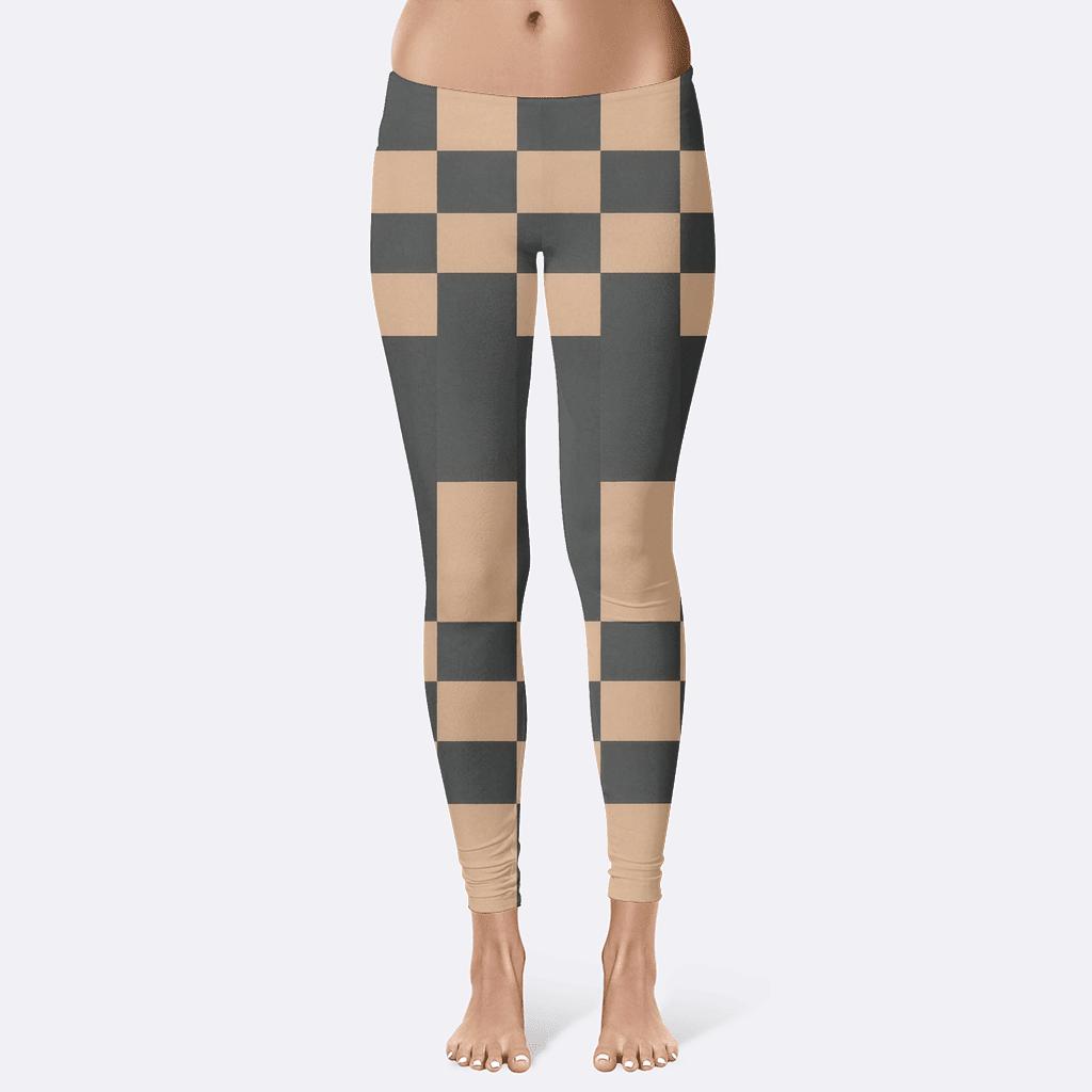 Interlocked Stripe Weave trendy athletic leggings