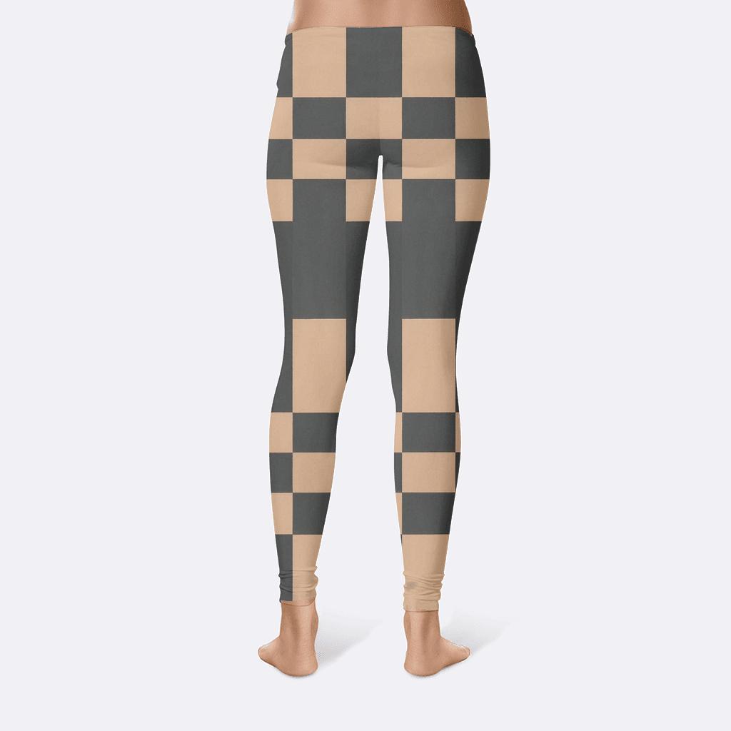 Interlocked Stripe Weave trendy athletic leggings