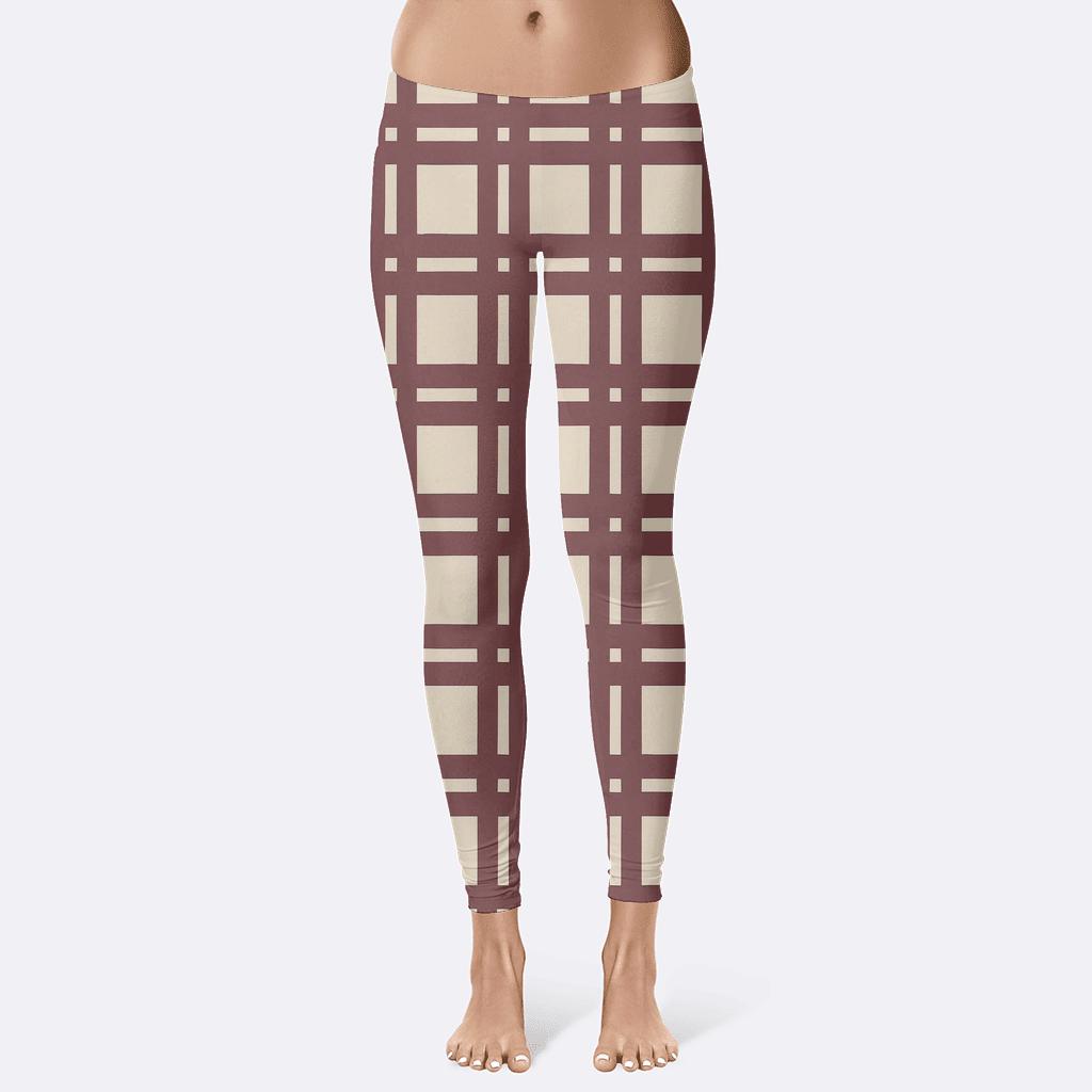 Orthogonal Crosshatch Matrix trendy athletic leggings