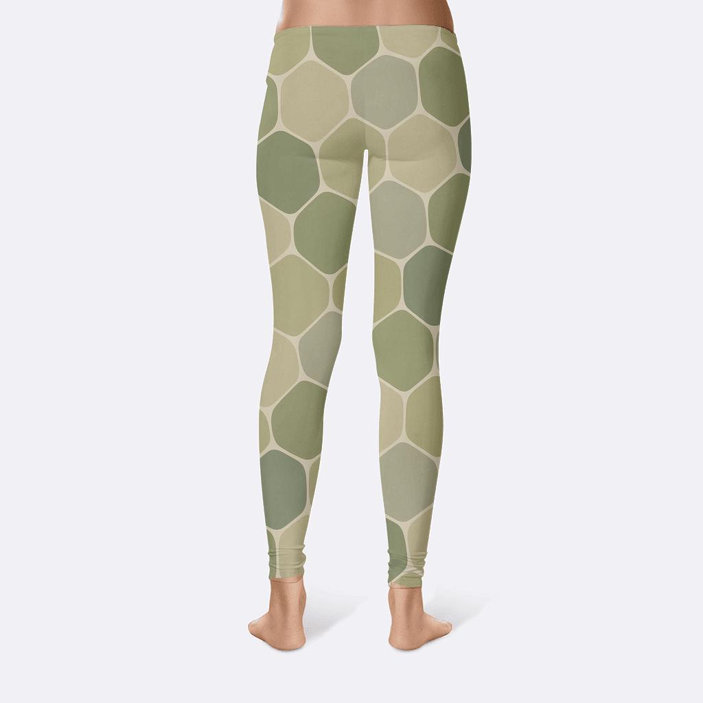 Foam Cell Polygon Quilt personalized print leggings