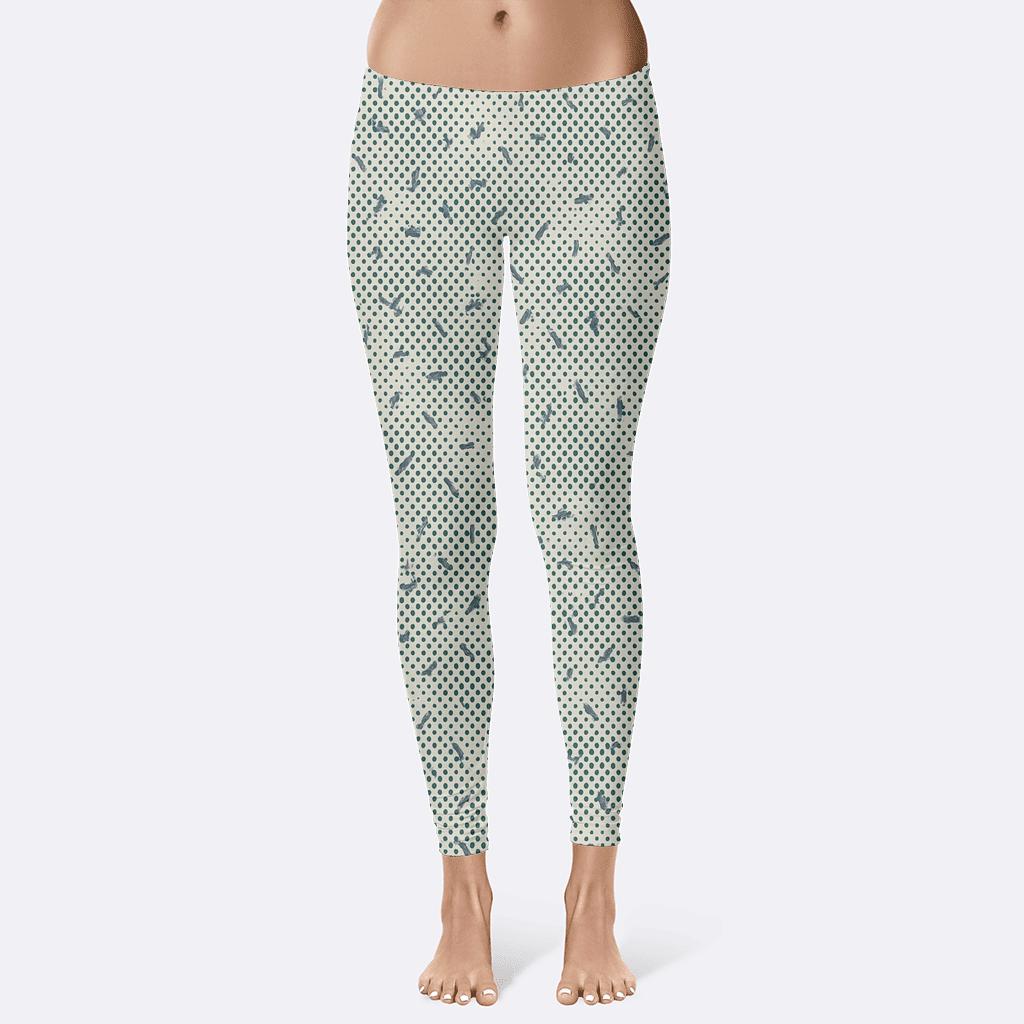 Microline Dither Field Remix stylish workout leggings