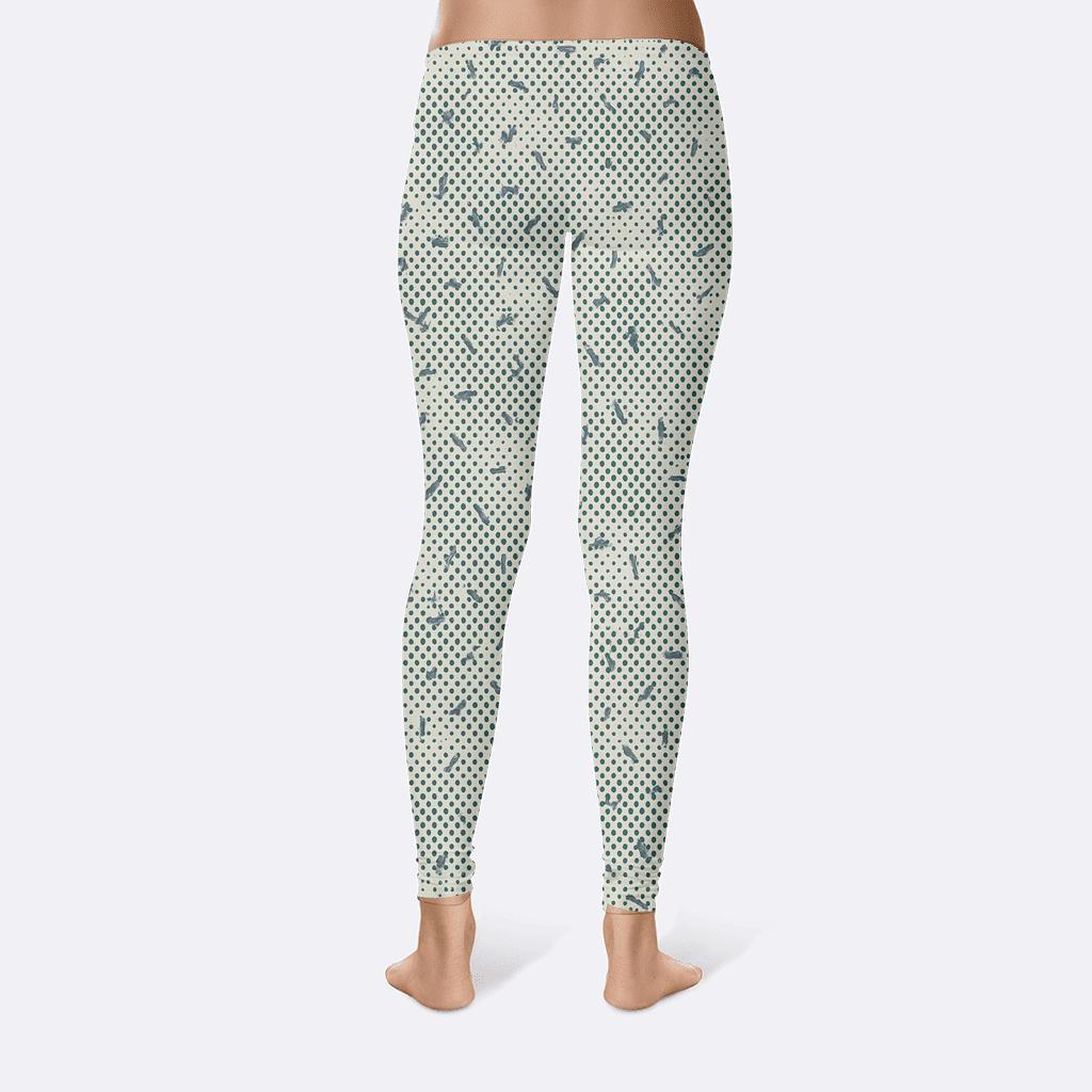 Microline Dither Field Remix stylish workout leggings