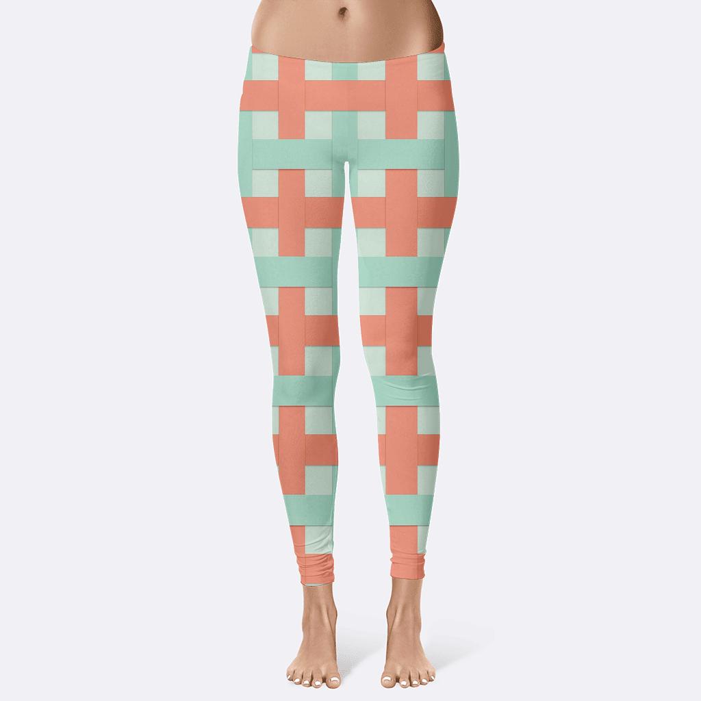 Interlock Stripe Weave Modular comfortable yoga leggings