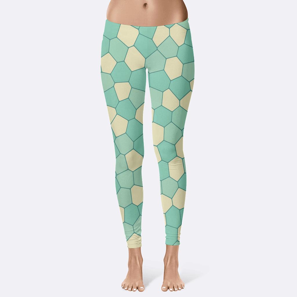 Foam Cell Mosaic Grid designer patterned leggings