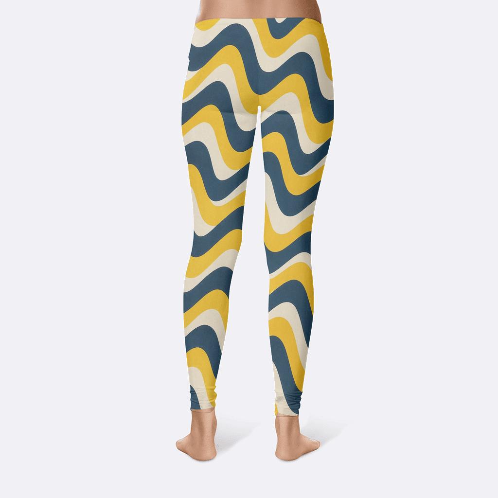Zigzag Flow Grid stylish workout leggings