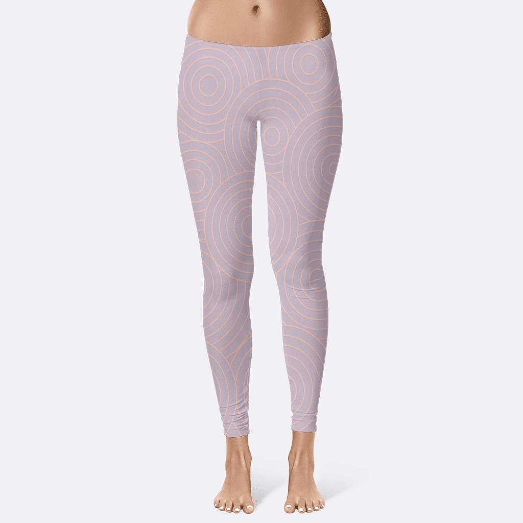 Geometric Ripple Effect unique fashion leggings