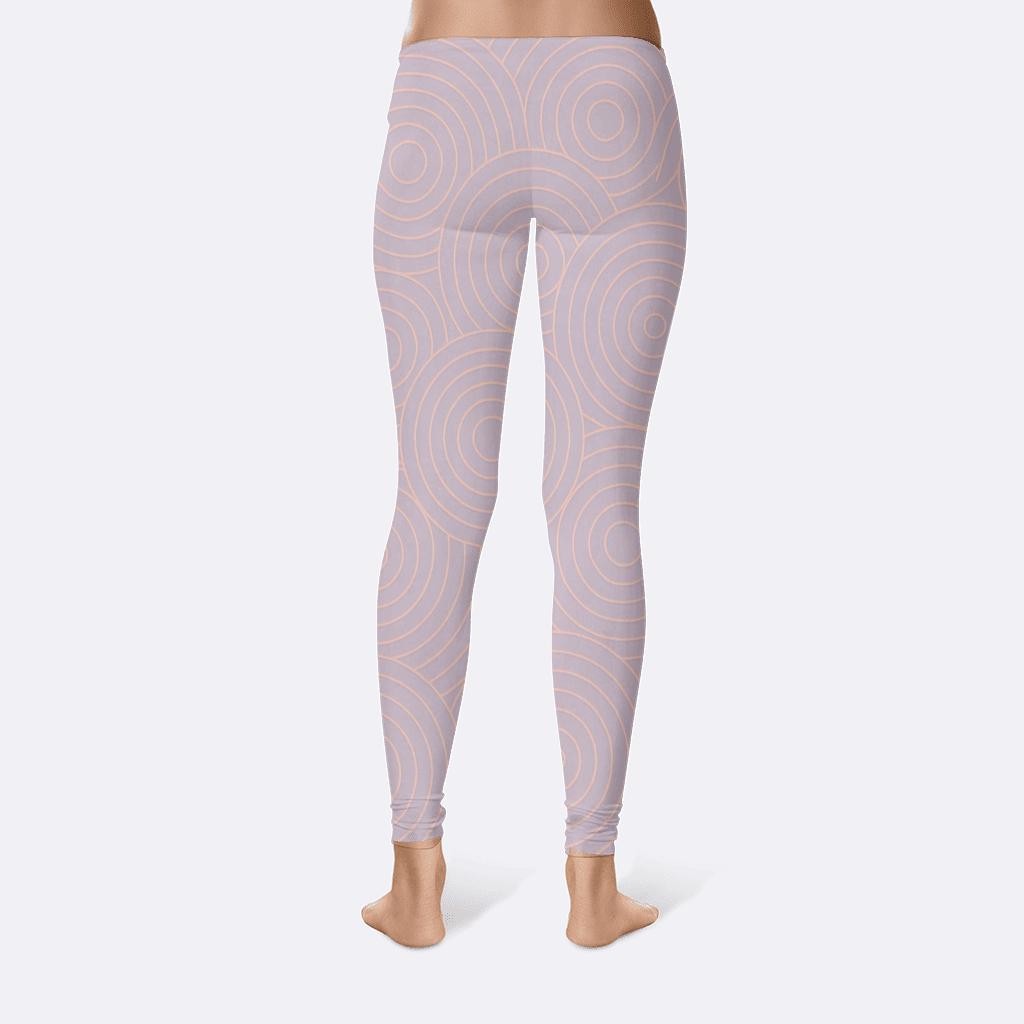 Geometric Ripple Effect unique fashion leggings