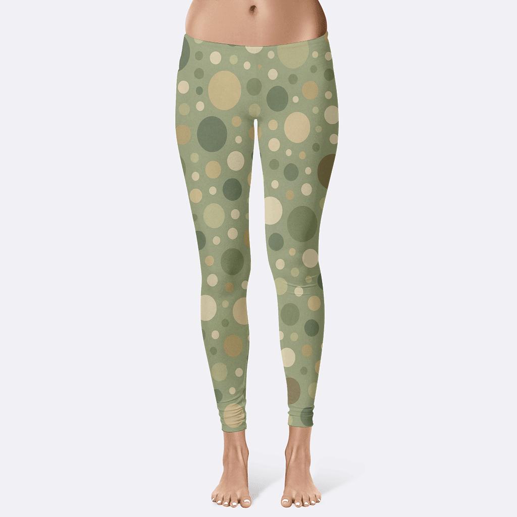 Asymmetrical Dot Matrix high-waist leggings
