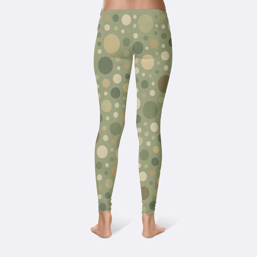 Asymmetrical Dot Matrix high-waist leggings