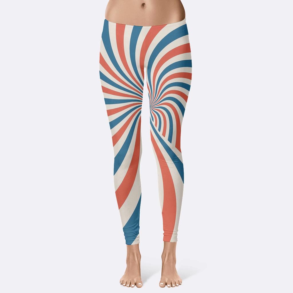 Dynamic Stripe Vortex custom leggings