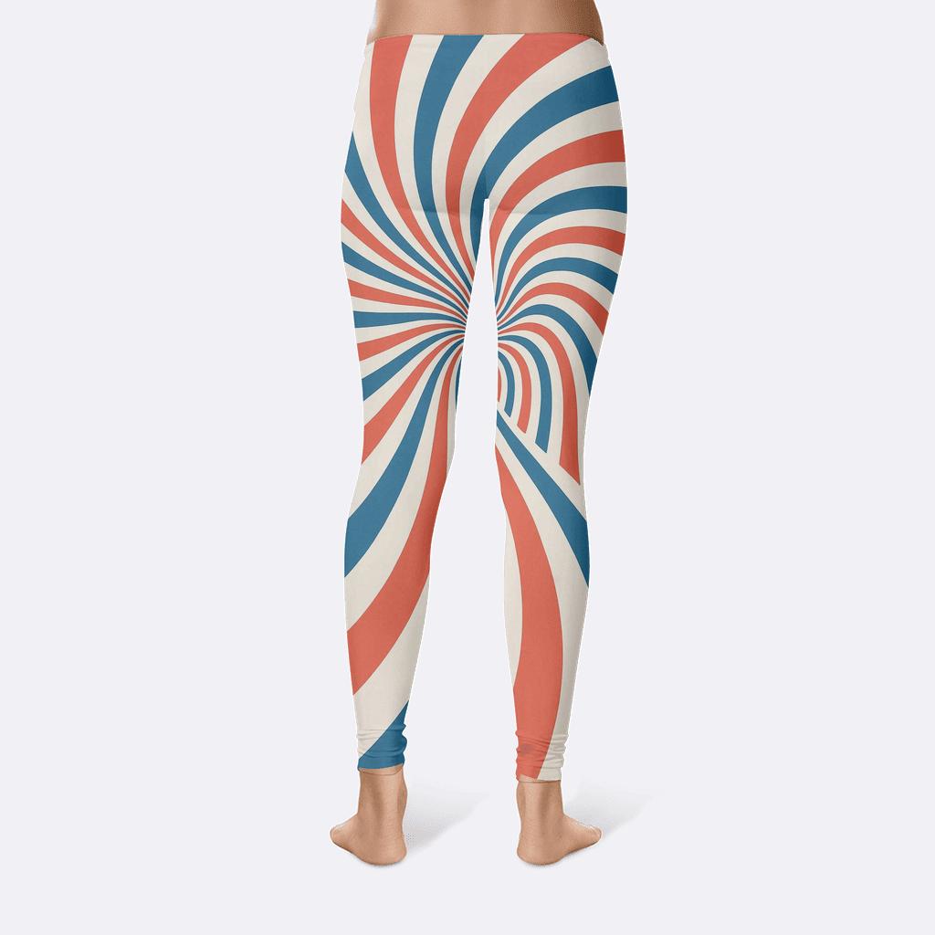 Dynamic Stripe Vortex custom leggings