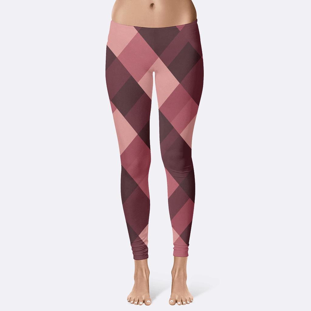 Layered Rhombus Shift designer patterned leggings