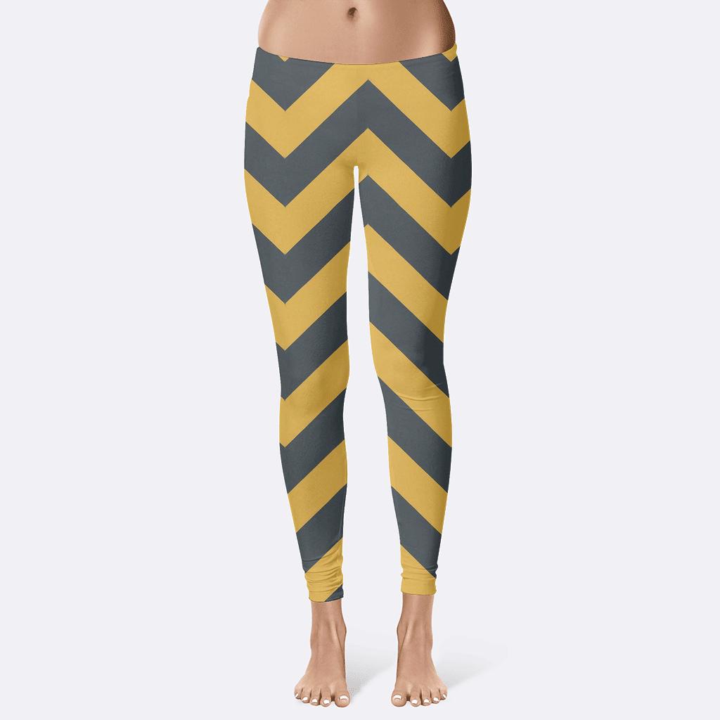 Zigzag Phase Weave personalized print leggings