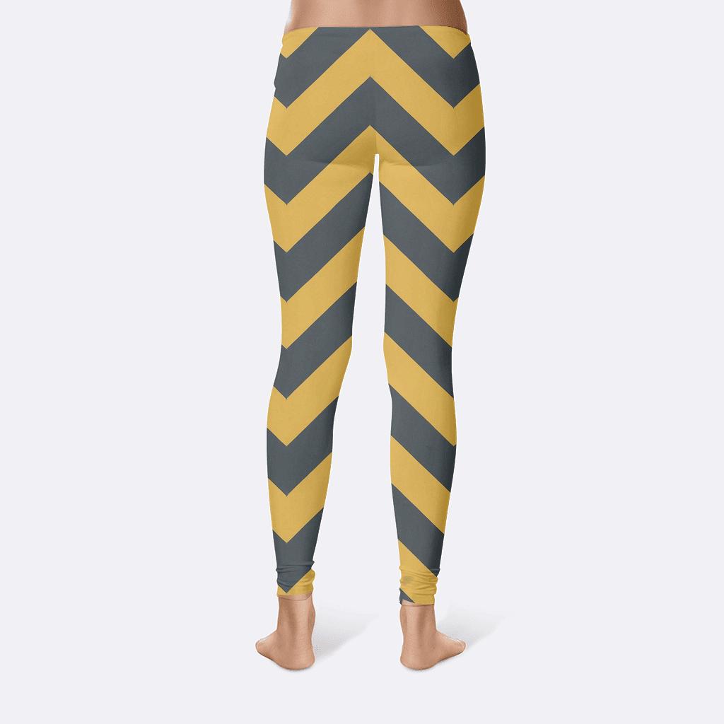 Zigzag Phase Weave personalized print leggings