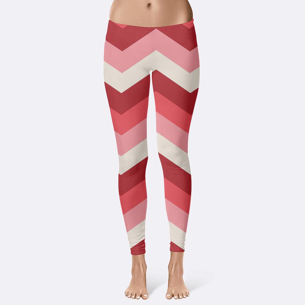 Chevron Stack Relay soft cotton leggings