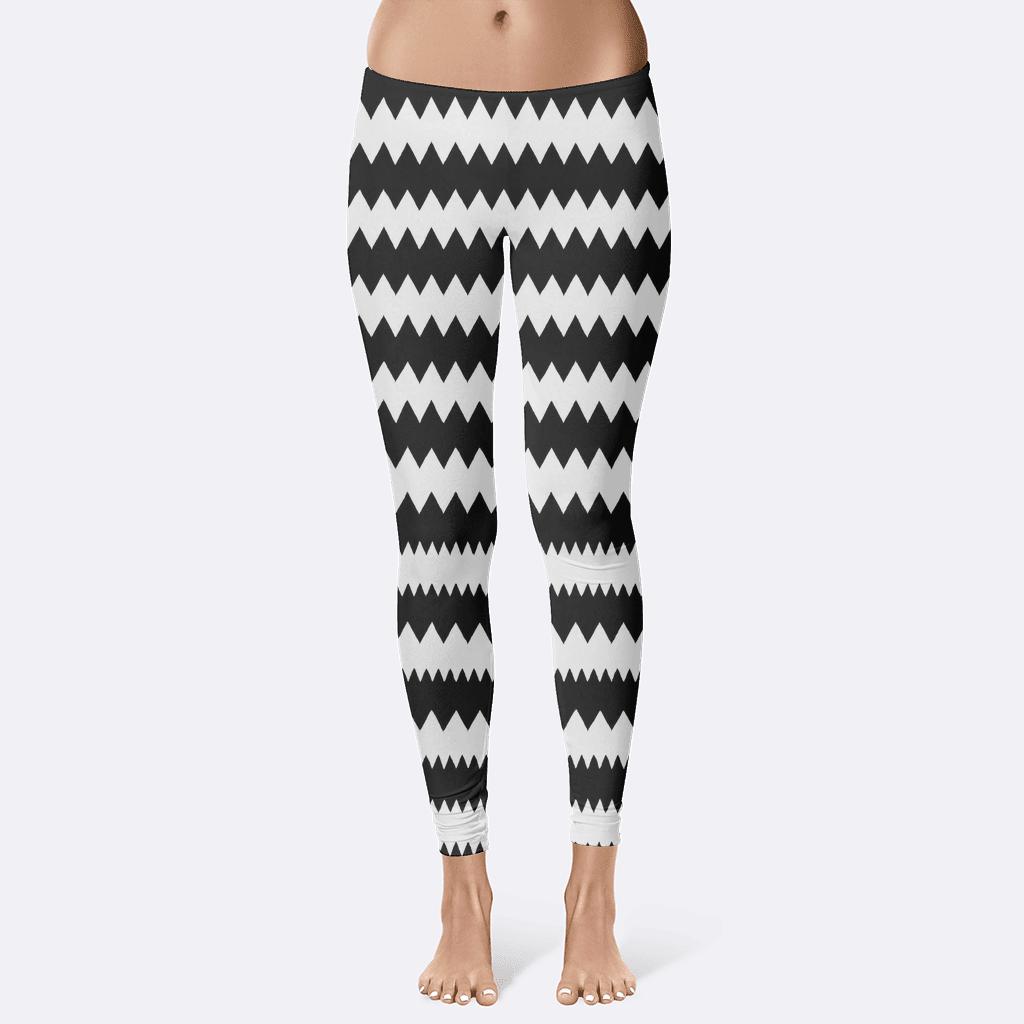 Serrated Stripe Chorus trendy athletic leggings