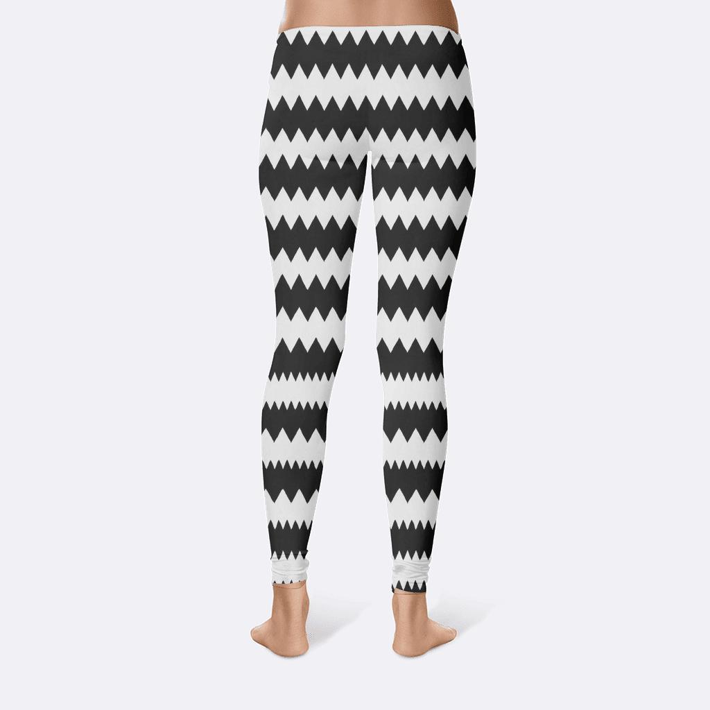 Serrated Stripe Chorus trendy athletic leggings