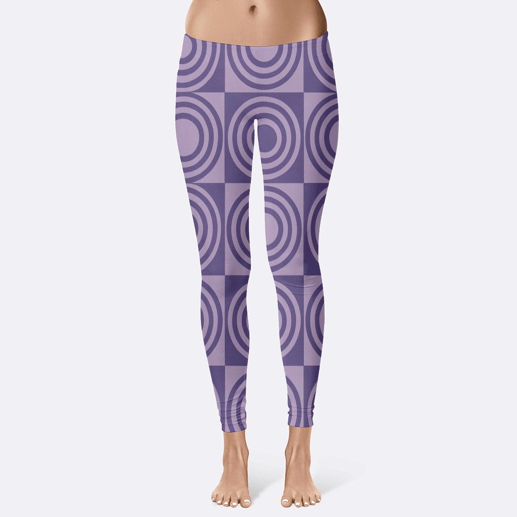 Radial Ring Registers personalized print leggings