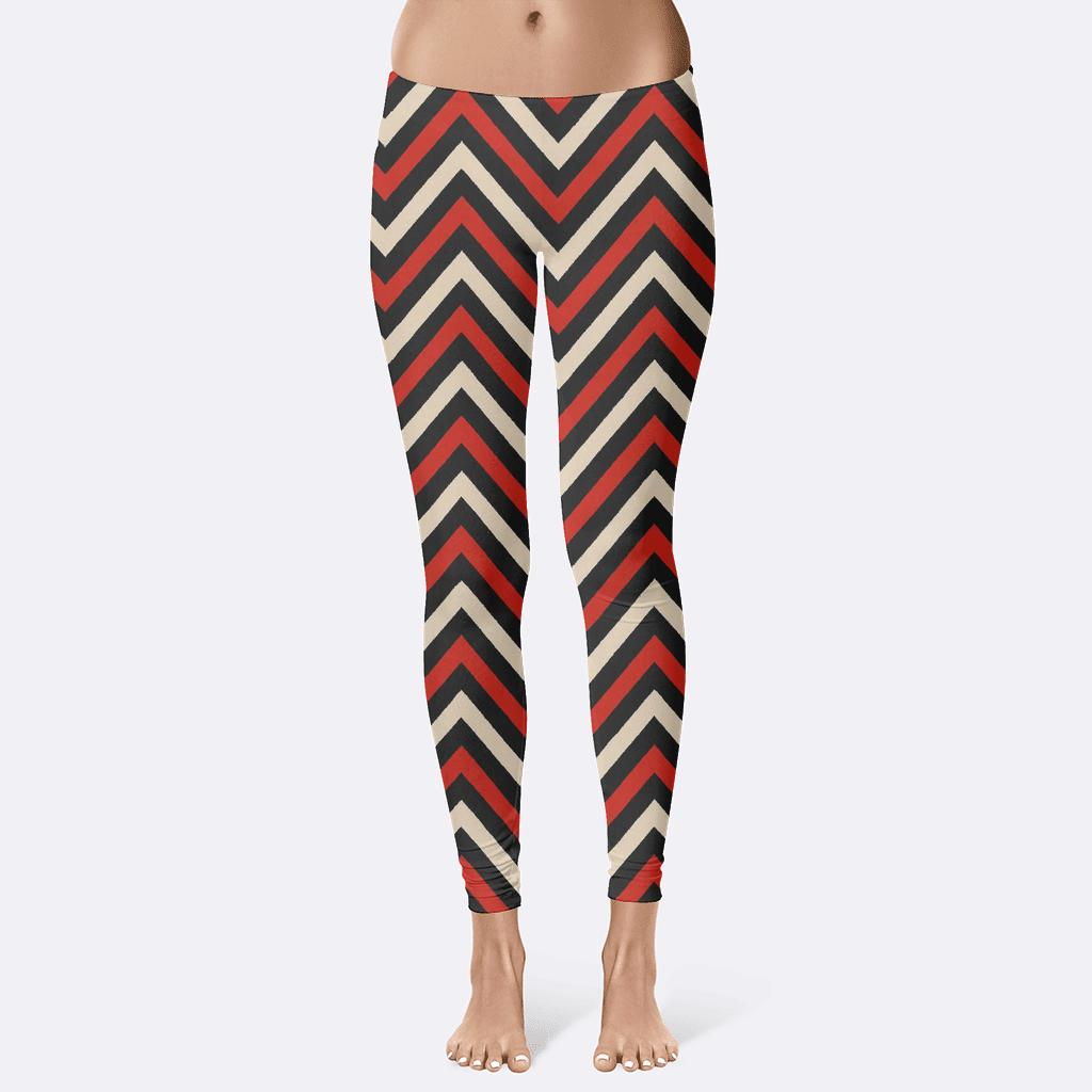 Chevron Pulse Matrix trendy athletic leggings