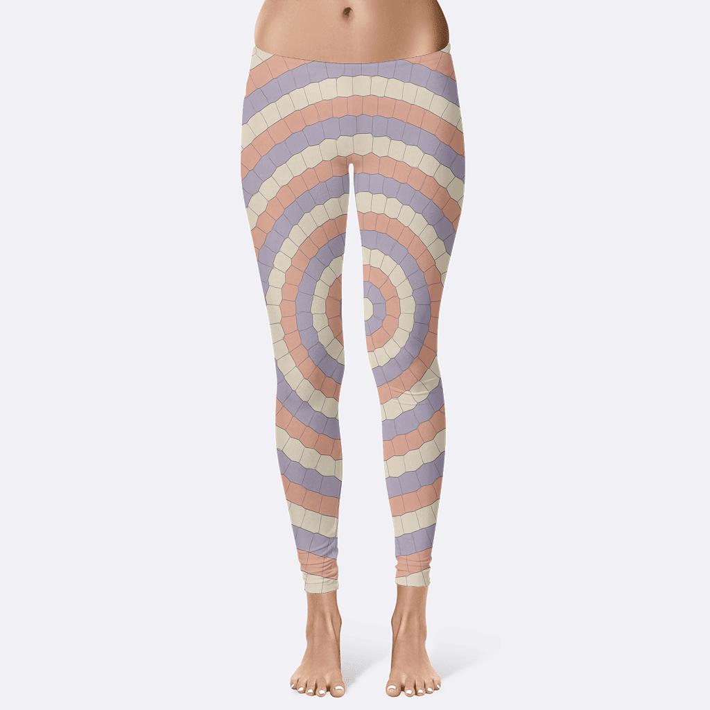 Radial Band Tesserae high-waist leggings