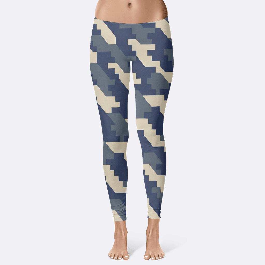 Diagonal Stair Lattice personalized print leggings