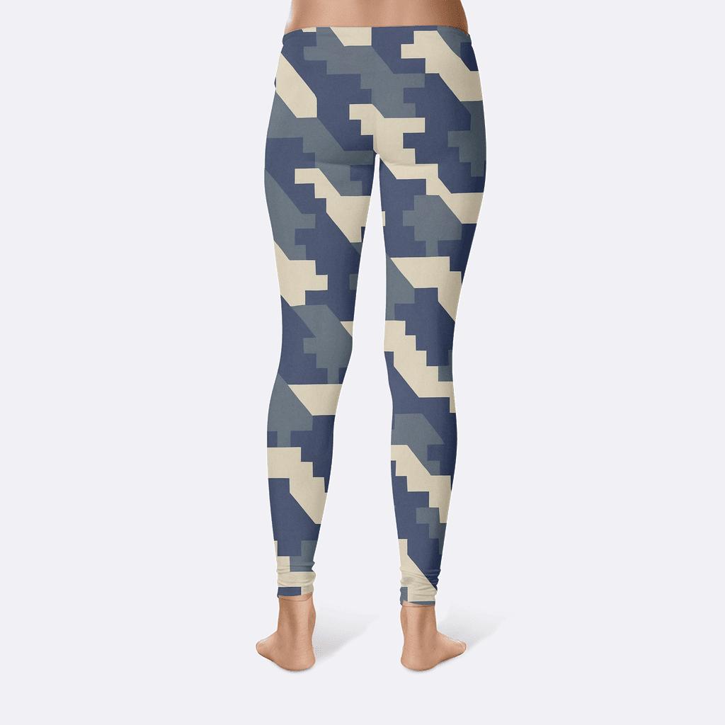 Diagonal Stair Lattice personalized print leggings
