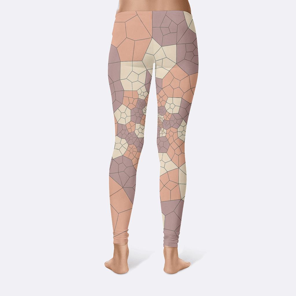 Recursive Edge Mosaic high-waist leggings