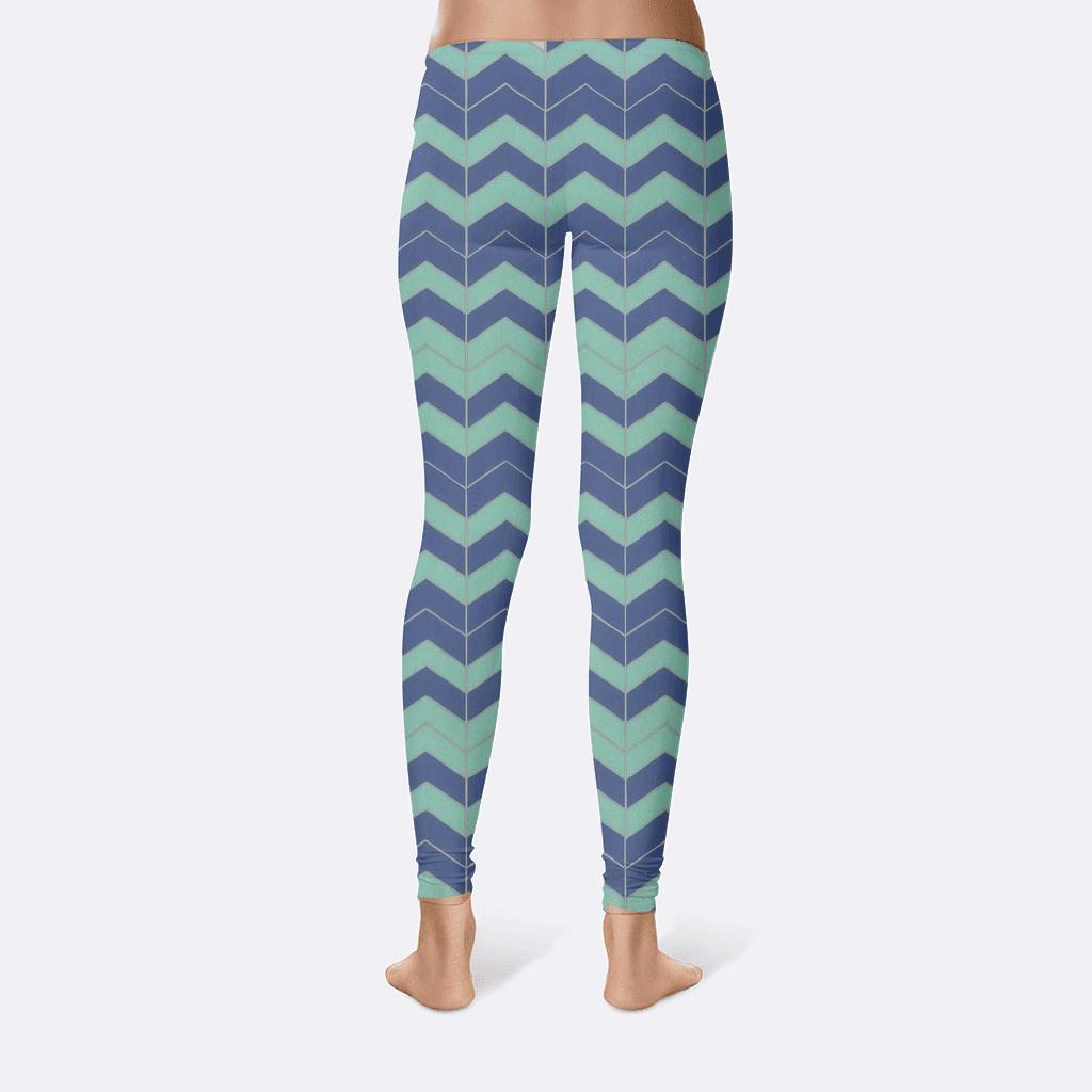 Hex Wave Tessellation comfortable yoga leggings