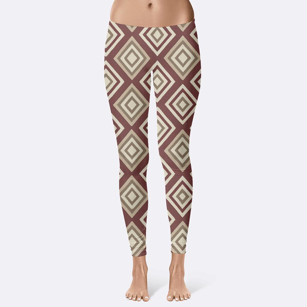 Nested Rhombus Quilt high-waist leggings