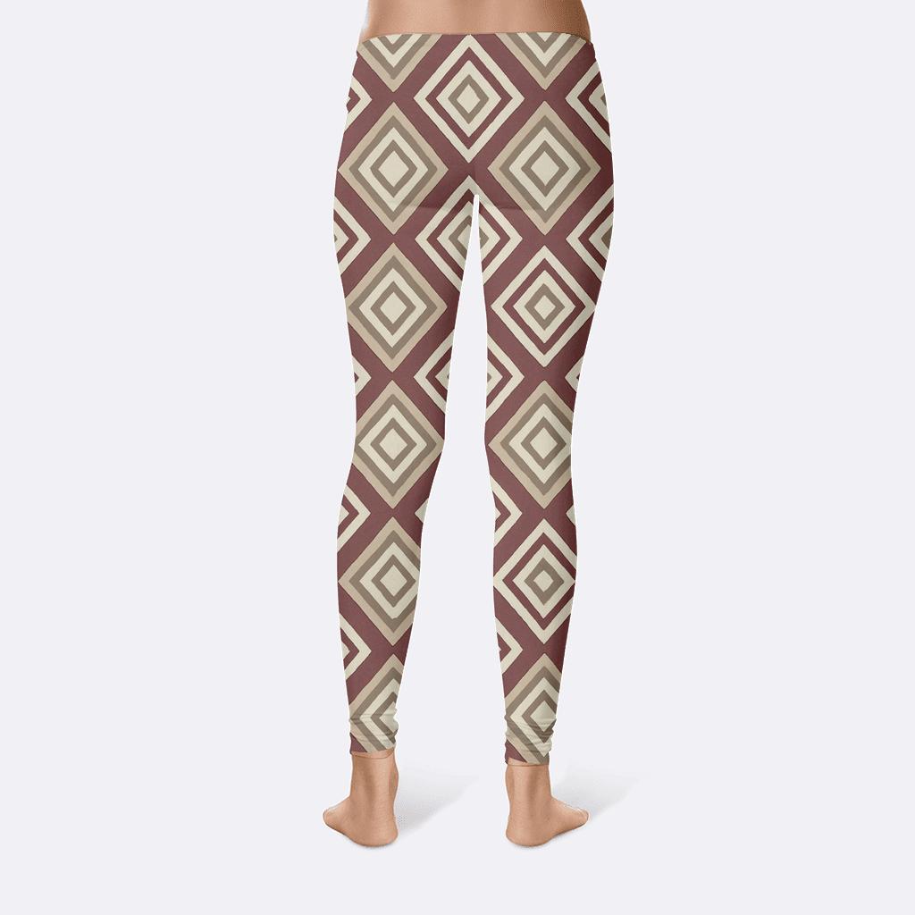 Nested Rhombus Quilt high-waist leggings