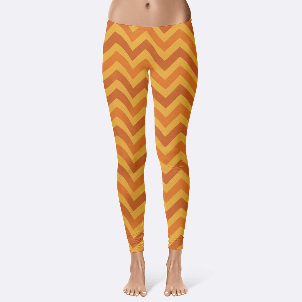 Chevron Wave Gradient stylish workout leggings