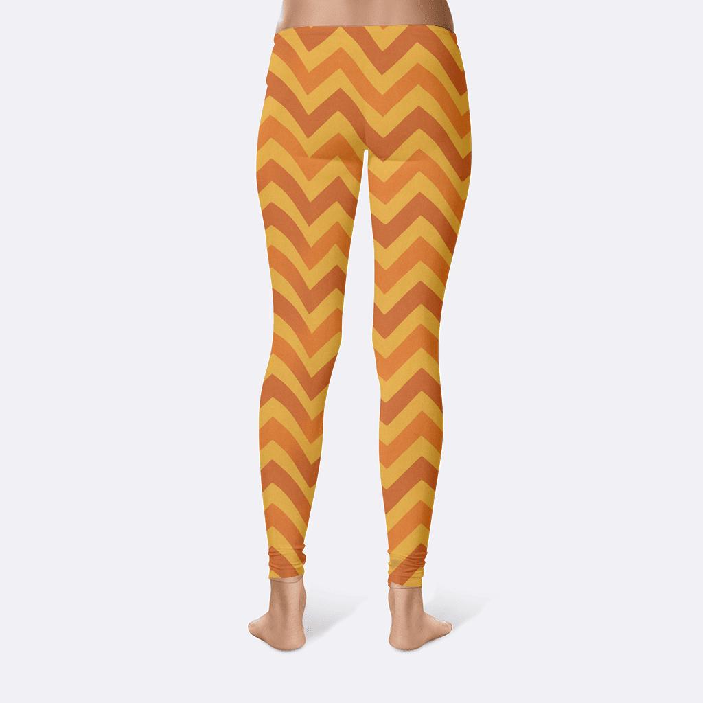 Chevron Wave Gradient stylish workout leggings