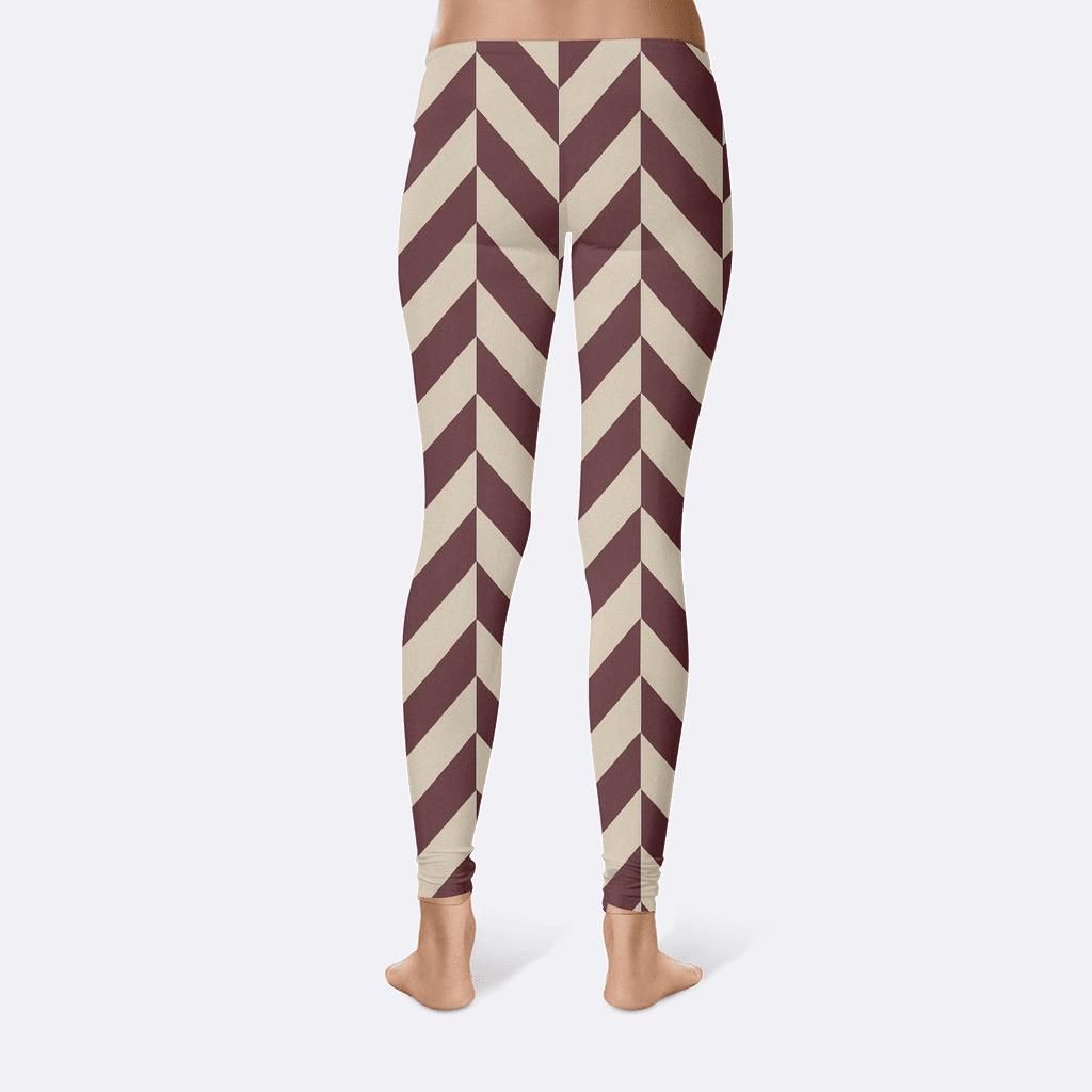 Chevron Linear Assembly comfortable yoga leggings